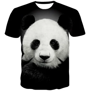 

3d Tshirt Panda T-shirt boy Animal T-shirts 3d Lovely Tshirt Printed Black And White Tshirts Casual China undefined