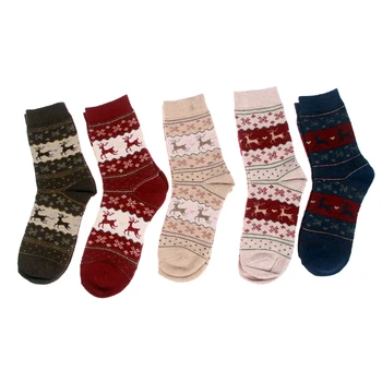 

Winter Cute Wool 3D Ladies Crazy Sock Female Thermal Warm Animal Xmas Socks Hot Sale Women's Socks Lady Christmas Gift Sock