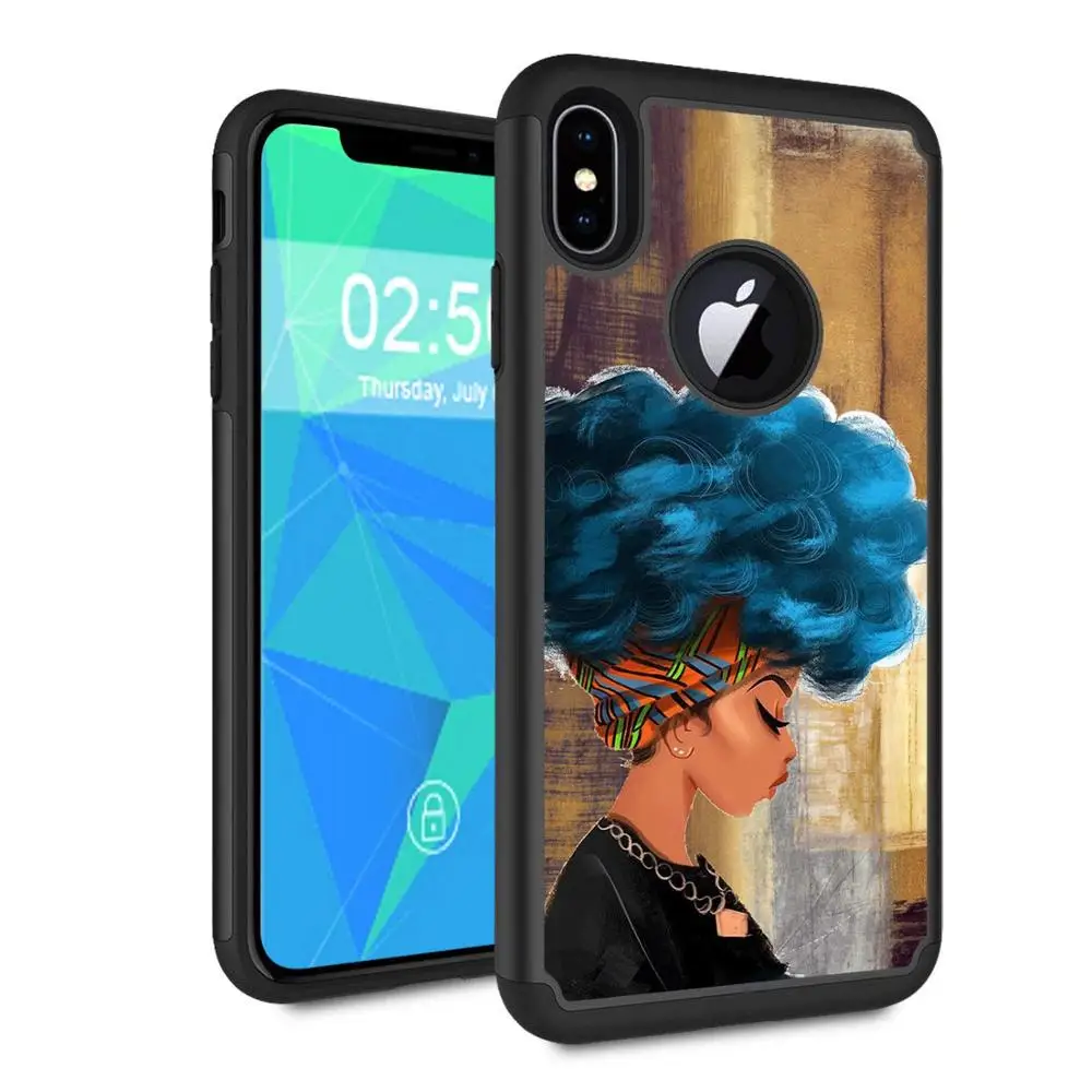 phone case color 01 Для iPhone X/XS/XR/XS MAX Чехол для мобильного телефона, мягкий силикагелевый бампер и Жесткий ПК задняя крышка Двойной Слой Ударопрочный для apple 7 8 plus - Цвет: phone case color 01