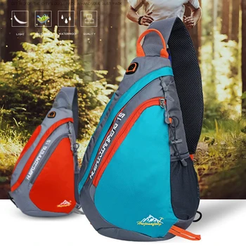 

New Men Waterproof Chest Bags Fashion Outdoor Male Crossbody Shoulder Bag with Interface Fashion Sports Packs Anti-theft