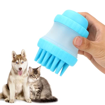 

Dog Accessories Massage Brush Cleaning Washing Bath Comfortable Massager Shower Tool Pet Bathing Tool Palm-Sized