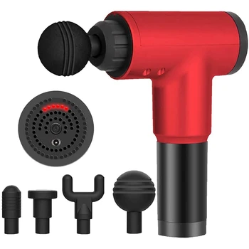 

6-Speed Deep Tissue Percussion Massager, Ultra-Quiet Powerful Brushless Sports Muscle Massager US Plug