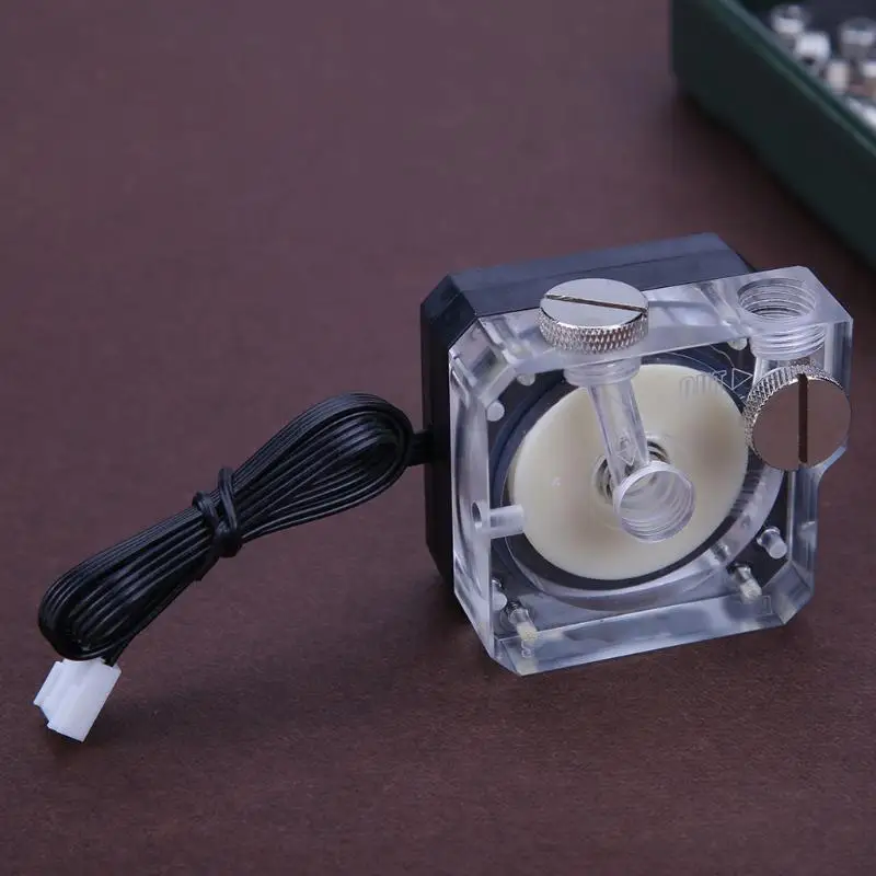Dc12V 0.5A супер тихий циркуляционный насос для охлаждения воды G1/4 резьбовой трубчатый разъем 4Pin насос для ПК система водяного охлаждения