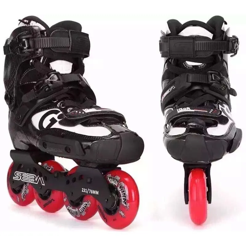 JK 100% Original SEBA IGOR 10th Professional Adult Inline Skates Carbon  Fiber Shoes Slalom Slide Free Skating Patines