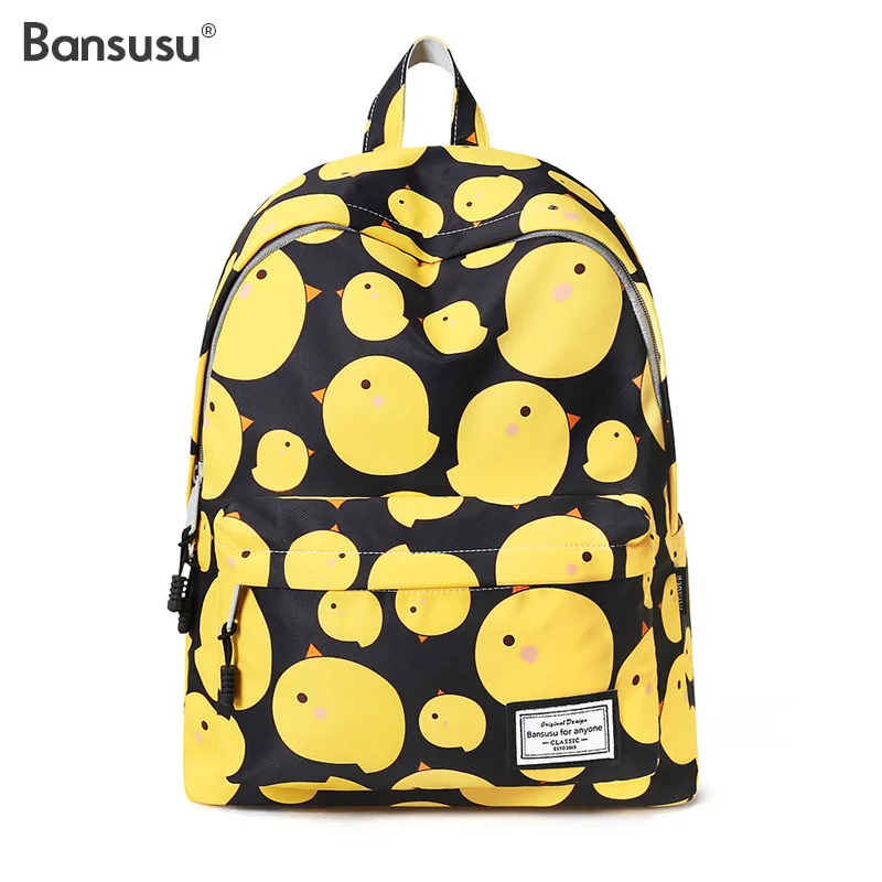 

Bansusu Cute printed backpack for women leisure bag for middle school Girls students schoolbag School bags for teenage girls