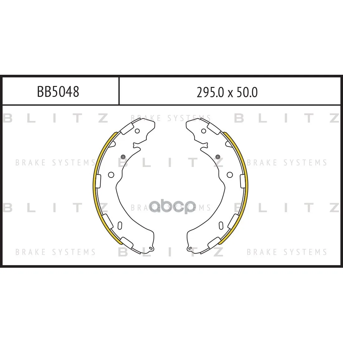 Колодки Тормозные Барабанные Blitz Bb5048 Blitz арт. BB5048