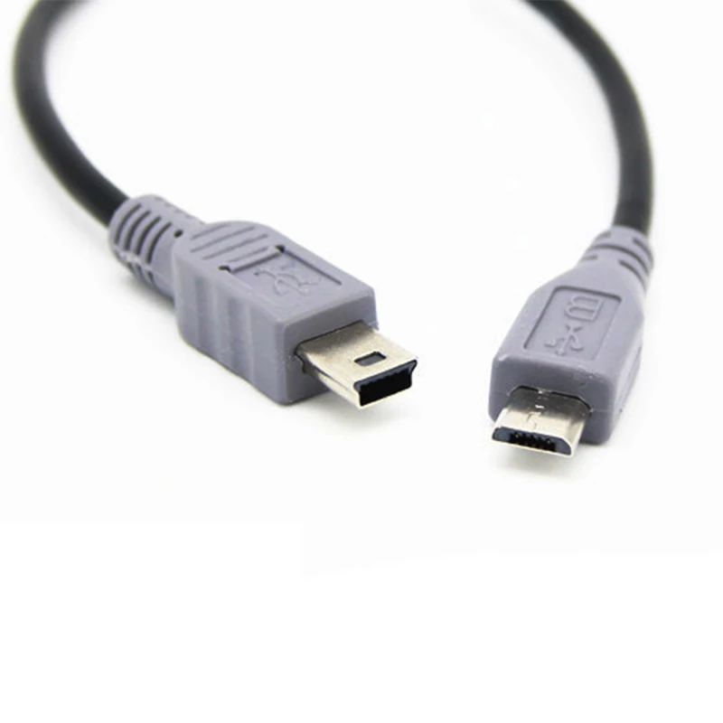 25 см 50 см 100 см Micro USB-B к USB mini-B кабель дата линия телефонные кабели высокая скорость 480 Мбит/с зарядный кабель адаптеры провода 1 шт