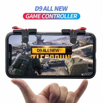 

1 Pair D9 L1 R1 Portable Ultra Light PUBG Game Controller Gamepad Mobile Phone Trigger Shooting Button Joystick for IOS Android