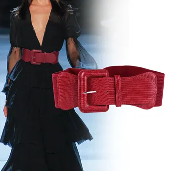 

Pin buckle autumn and winter dress waist sealing fashion decorate contracted elastic serpentine