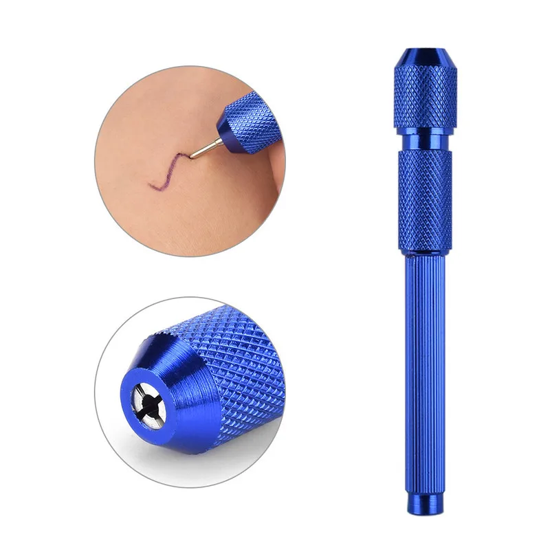 

High Quality 4 Colors Skin Surfer Stencil Outline Pen Holder Tattoo Accessories Tattoo Pen Shell Holder Alloy Skin Marker Pen