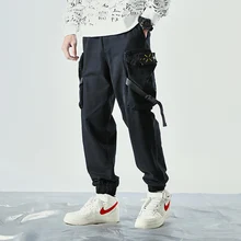 Мужские модные повседневные штаны, джоггеры, уличная одежда, военные тактические штаны, свободные пантолоны, штаны-шаровары с несколькими карманами, Moletom Masculino