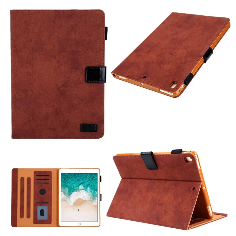 Чехол для ipad 9,7 / pro 9,7 дюймов 5/6 ipad 5/6th чехол для бизнес класса люкс Ретро стент карты кожаный Стенд Смарт Air Air2 чехол