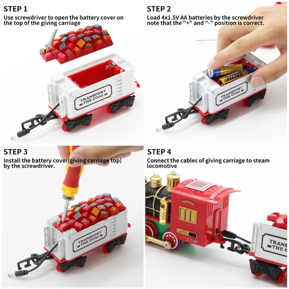 Toy Battery Train Track Set Of 55 Pieces Building Block Toy Set