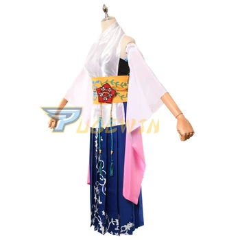 Final Fantasy FF X 10 Yuna Cosplay Costume Custom