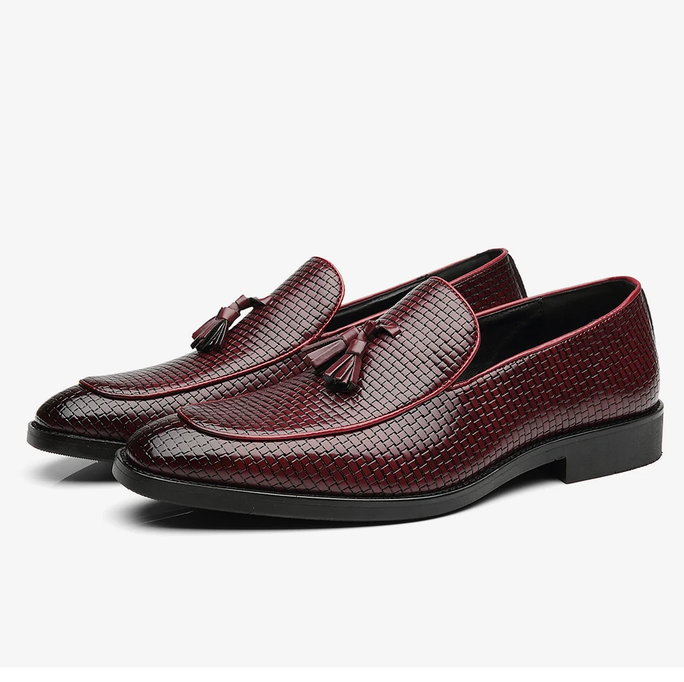 37-48 Мужская обувь повседневные Мокасины кожаные брендовые удобные классические роскошные элегантные модные мужские лоферы больших размеров# B02