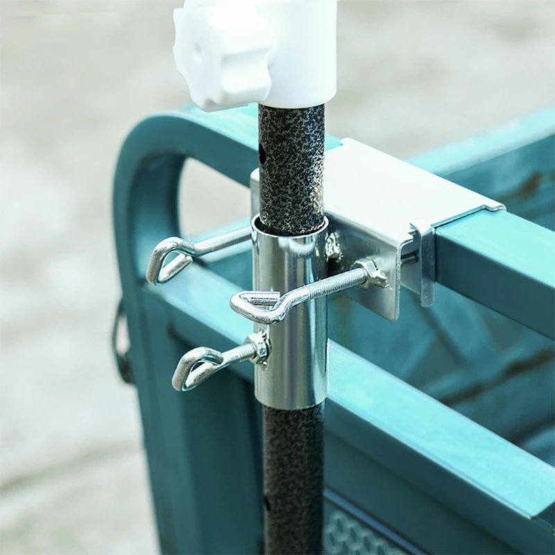 Parasol Holder for Square Balcony Railings Sun Umbrella Holder for Balcony Railings Umbrella Clamp Sun Shade umbrella stand holder parasol base stand outdoor parasol accessories