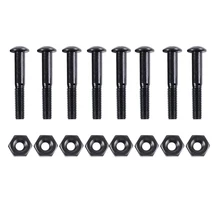 8pcs Longboard Skateboard 33mm Bolts Screws with Nuts Set Hardware for Speed Racing Skateboard Street Freestyle Skateboard