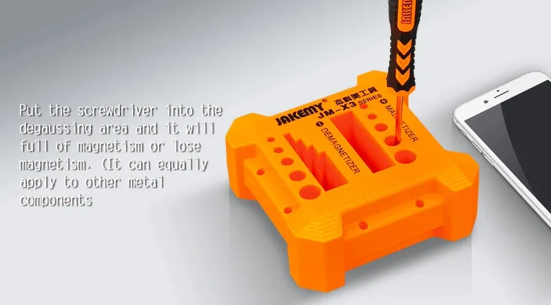 JAKEMY JM-X2 Easy to Carry Safe Magnetizer Demagnetizer for Magnetizing or Demagnetizing Screwdriver