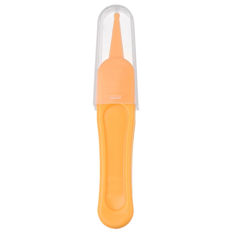 Носовой аспиратор для новорожденных, Детские Контейнеры для носовых ингаляторов, носовые слизи для чистки труб, антирефлюксовый аспиратор, пинцет - Цвет: Orange Tweezer