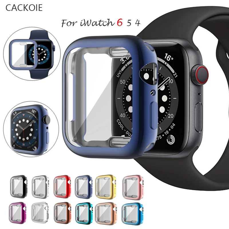 

Watch Cover case For Apple Watch series 6 5 4 3 2 1 case 42mm 38m 40mm 44mm Slim Soft TPU case Screen Protector for iWatch 6/5/4
