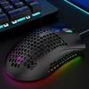 Gaming Mouse Honeycomb Shell Ergonomic Mice with Soft Rope Cable for Computer Gamer Computer Peripheral