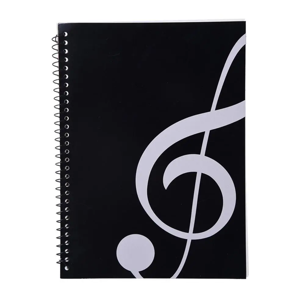 50 страниц музыкальная простыня спиральная записная книжка Stave рукопись персонала тетрадки