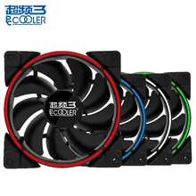 Pccooler 12cm Computer case cooling PWM fan LED HALO fan Quiet 120mm LED Red Blue Green White Light Guide ring Chassis mute fan Pccooler 12cm Computer case cooling PWM fan LED HALO fan Quiet 120mm LED Red Blue Green White Light Guide ring Chassis mute fan