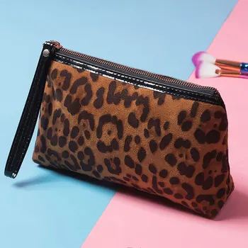 

Versear Women Travel Cosmetic Bag Fashion Leopard Print Makeup Case Organizer Beauty Vanity Wash Toiletry Storage Pouch
