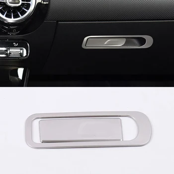 

For Mercedes-Benz A Class (W177) 2019 2020 Stainless Steel Interior Glove Box Handle Cover Trim 2pcs Car Styling