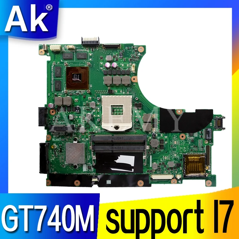 N56VB moederbord voor ASUS N56VM N56VB N56VV N56VZ Laptop moederbord REV2.0 N56VB GT740M 2G-ondersteuning I7 origineel N56VB moederbord voor ASUS N56VM N56VB N56VV N56VZ Laptop moederbord REV2.0 N56VB GT740M 2G-ondersteuning I7 origineel