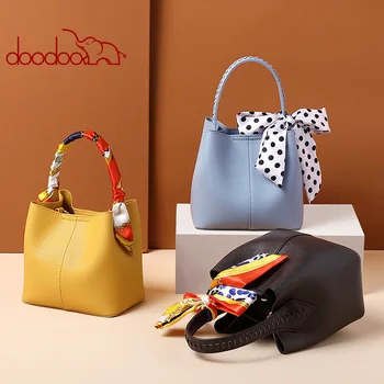 

Hot sale explosion women bag 2019 new summer small fresh bucket fashion simple shoulder portable silk towel bag free shipping