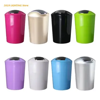 

Bathroom Garbage European Style Trash Wastebin With Lid Kitchen Trash Cans
