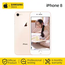 Разблокированный мобильный телефон Apple iPhone 8, 4,7 дюймов, шестиядерный процессор, 64 ГБ, 256 Гб ПЗУ, камера 12 МП и 7 мп, iOS LTE, отпечаток пальца, Touch ID