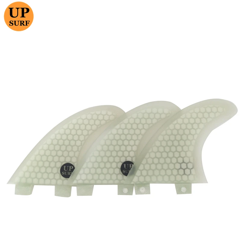 UPSURF FCS Fins Double Tabs Fins L Honeycomb Fibre Surfboard Fin 3 PCS Per Set Quilhas pranchas de Upsurf Water Sport