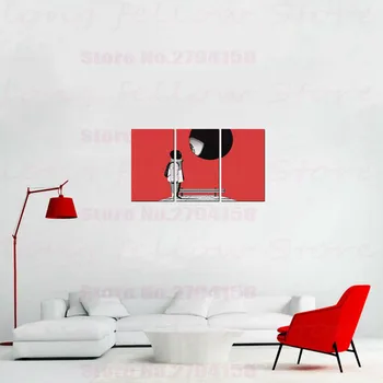 

Curious Watcher Japanese Style Canvas Print Cartoon Artwork for Bedroom Hallway Home Decor Posters Wall Art Dropshipping