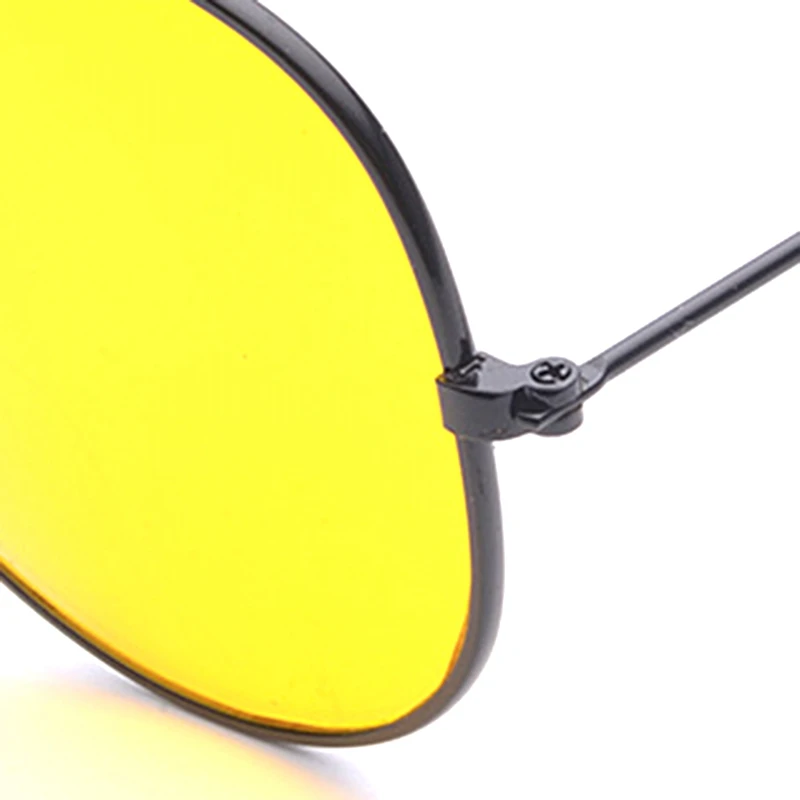 1 шт., Модные Винтажные Солнцезащитные очки в металлической оправе, сплав, для водителей, очки ночного видения, очки для вождения, авто аксессуары