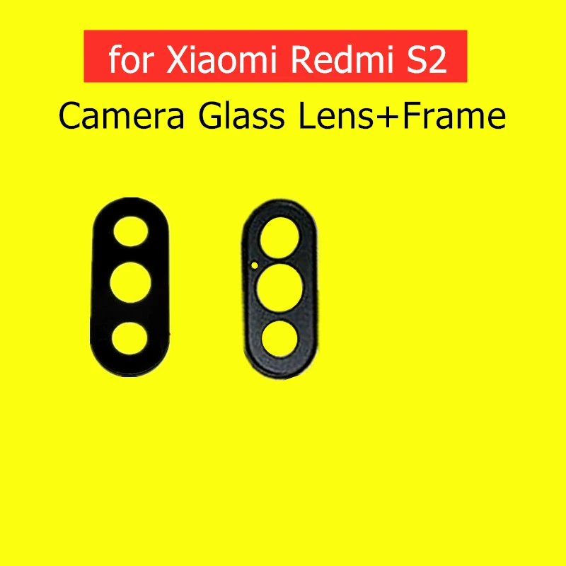 for Xiaomi Redmi S2 Back Rear Camera Glass Lens with Frame Holder 3M Glue Replacement Repair Spare Parts | Мобильные телефоны и