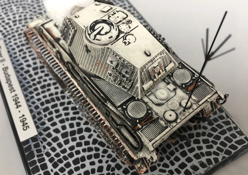 1/72 немецкая 800 Король тигр Танк битва в сэндвиче снег картина старение Готовая модель коллекции продукции