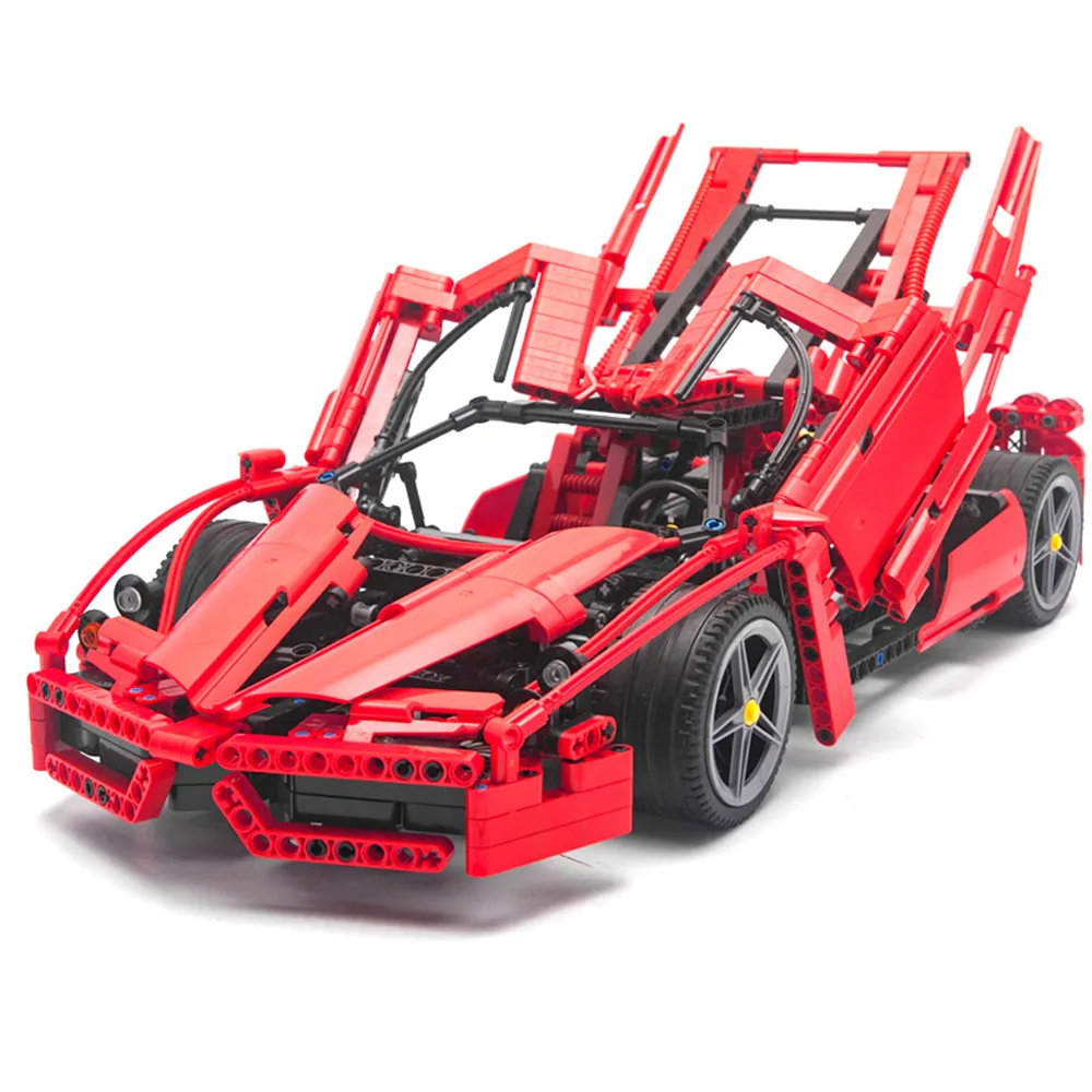 Новинка техника aibloly ENZO 1:10 модель автомобиля Supercar строительный блок
