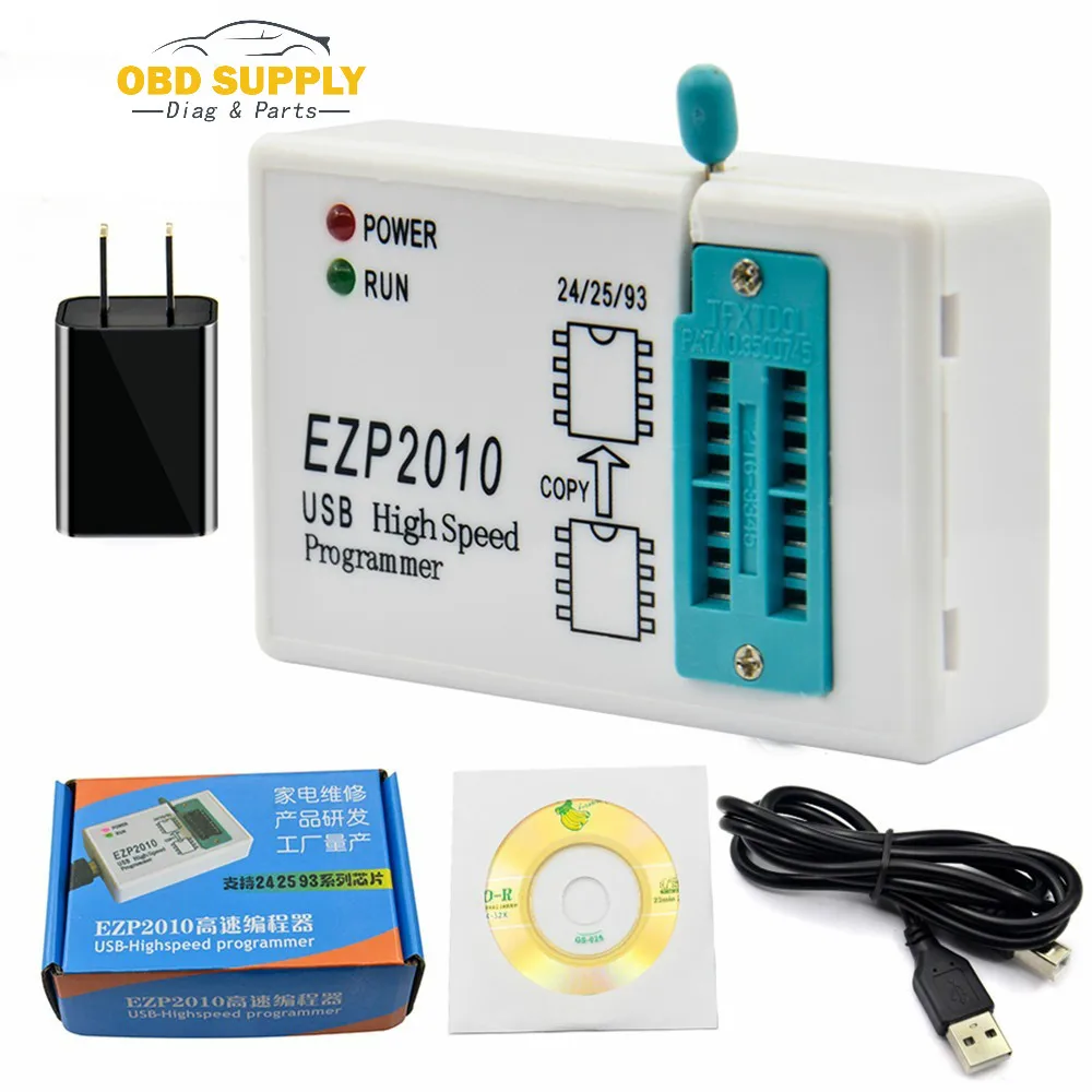 EZP2010 USB высокоскоростной SPI программатор поддержка 24 25 93 EEPROM 25 флэш-чип биос EZP2010 usb программатор EPROM программатор