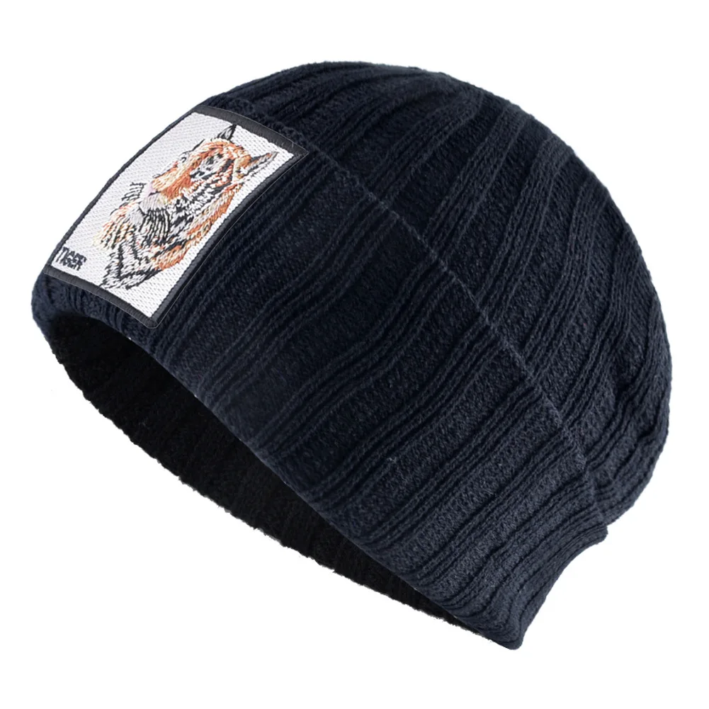 Зимняя шапка в форме животного Beanie Мужская Женская теплая шапка Bonnet Homme Hiver
