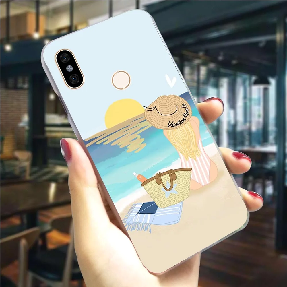 Чехол для телефона Xiaomi Mix 2S Girls Enjoy Life Cover Mi A1 A2 Lite 5X 6X 6 8 9 9se 9T Pro CC9E CC9 A3 Pocophone F1|Бамперы|