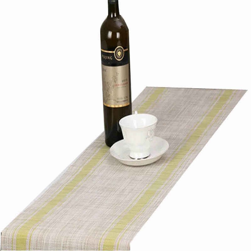 Classic Vintage Style Home PVC Table Runner Fashion Contracted Tea Table Cover Modern Luxury Refrigerator Wardrobe Flag 30X135cm