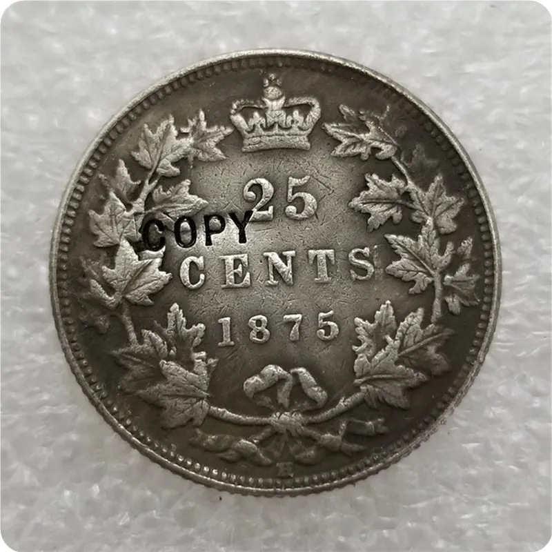 1875,1880, 1889,1893 Канада 25 цент, копия монеты
