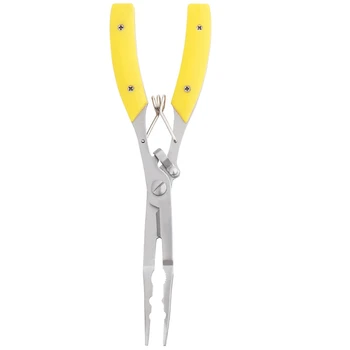 MEGA SALE ❤️ 1Pc Multifunctional Fishing Plier Hook Removers Stainless Steel Carp Fishing Accessories Plastic Handle Cut Line Cutter Scissors - discount item 22% OFF Sports & Entertainment