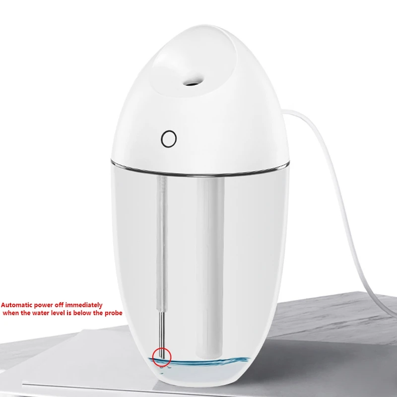 Портативный USB мини-увлажнитель воздуха, диффузор, увлажнитель, 250 мл, большой объем, тихий увлажнитель воздуха, 7 цветов, Ночной светильник, для дома, офиса, автомобиля