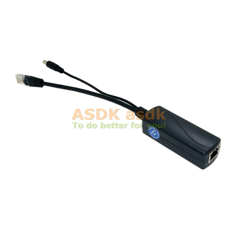 REVOTECH PoE Splitter 5.5x2.1mm 12V 2A Output IEEE 802.3af/at Standard 10 100 1000M Power over Ethernet IP Camera poe splitter