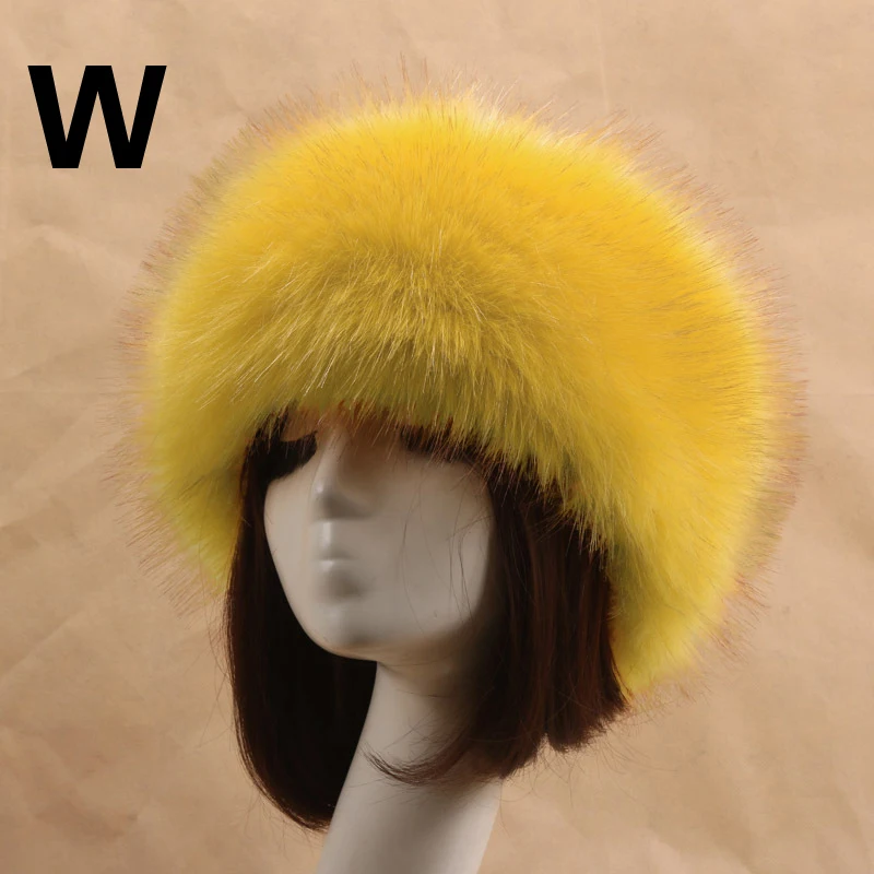 Fashion Man Women Fur Hats Thick Furry Warm Authentic Fox Fur Caps Headband Autumn Winter Russian Thick Bomber Hat leather bomber hats Bomber Hats
