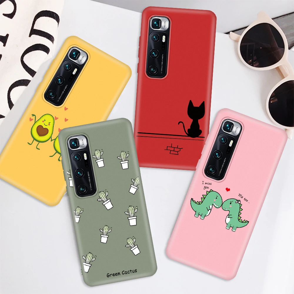 Чехол для телефона Xiaomi Mi 9 SE 9T 10 Pro ультрамягкий простой чехол с узором Redmi 7 6A Note 5 Mi8