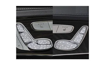 

Shining Seat Adjust Button Frames Covers for MERCEDES BENZ GLC Class 2015 – 2017 glc200 glc220 glc250